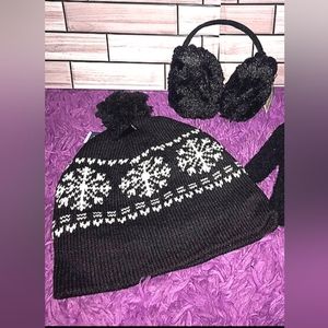 Womens black winter set